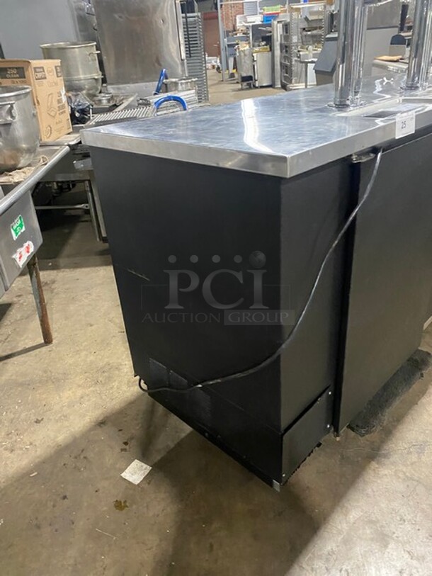 BEAUTIFUL! Beverage Air Commercial Dual Tower Beer Kegerator! With 2 Tap Beer Dispensers! Model DD68 Serial 4507229! 115V 1Phase! WORKING WHEN REMOVED! - Image 2 of 11