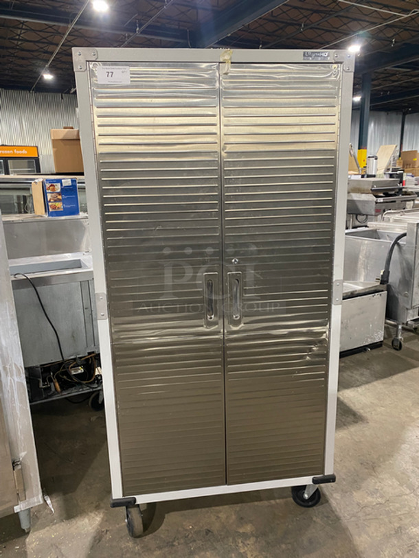 Seville Classics Heavy Duty Storage Cabinet! Solid Stainless Steel! On Casters! - Image 1 of 6