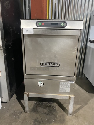 Hobart Commercial Under The Counter Heavy Duty Dishwasher! All Stainless Steel! With Dish Rack! With Equipment Stand Underneath! LX30 Series!