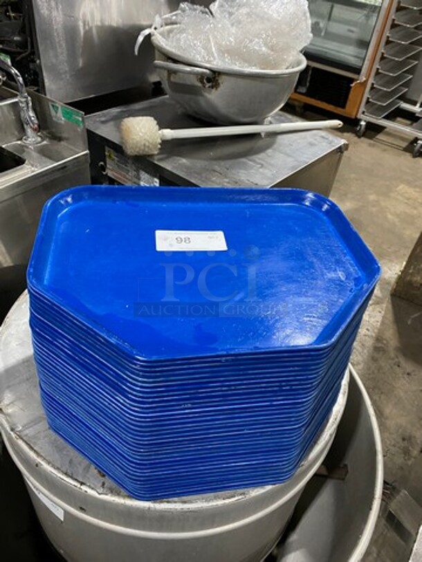 ALL ONE MONEY! Cambro Blue Poly Serving Trays! - Image 1 of 5