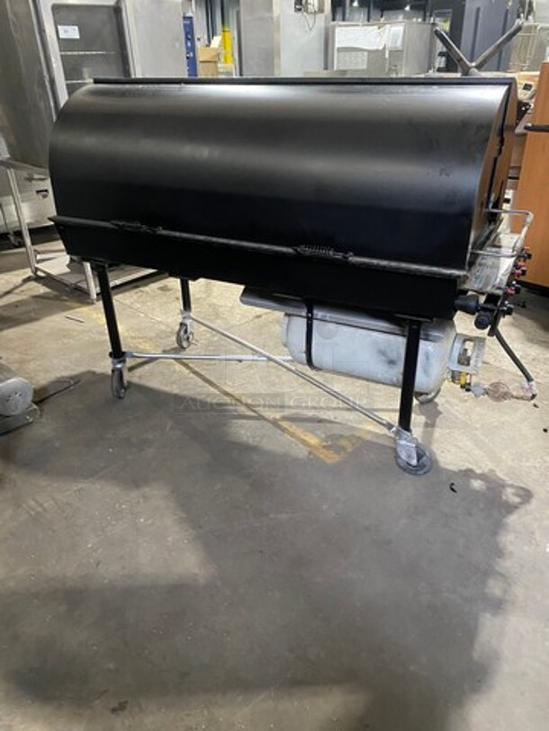 WOW! Belson Porta Grill LP Powered BBQ Grill! On Casters! Model: PG2460II SN: 4459 - Image 3 of 8