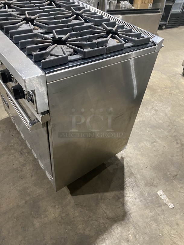 Viking Commercial Natural Gas Powered 6 Burner Range! With Convection Oven Underneath! All Stainless Steel! - Image 4 of 9