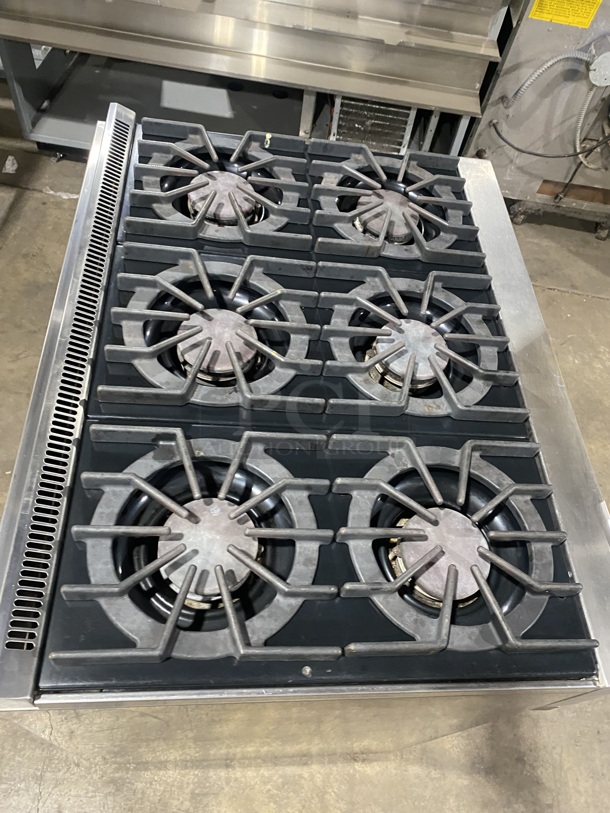 Viking Commercial Natural Gas Powered 6 Burner Range! With Convection Oven Underneath! All Stainless Steel! - Image 5 of 9