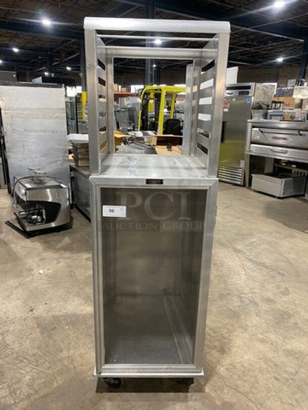 Lockwood Commercial Half Open Half Enclosed Pan Transport Rack! With View Through Door! On Casters! - Image 1 of 7