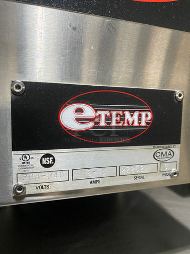 SWEET! CMA Commercial Conveyor Pass Through Dishwasher! All Stainless Steel! On Legs! Model: ETEMP SN: 222621 208/240V 3 Phase - Image 8 of 11