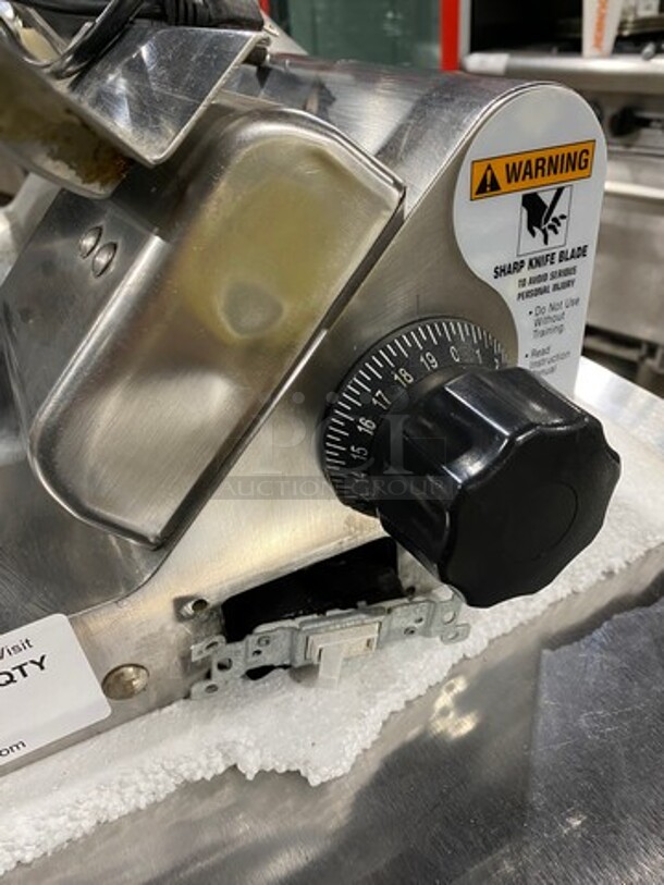 Globe Commercial Countertop Deli/ Meat Slicer! All Stainless Steel! - Image 6 of 8