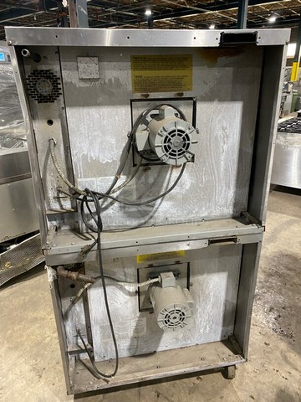 Garland Commercial Gas Powered Double Deck Convection Oven! With View Through Doors! Metal Oven Racks! All Stainless Steel! On Casters! 2x Your Bid Makes One Unit! - Image 4 of 9