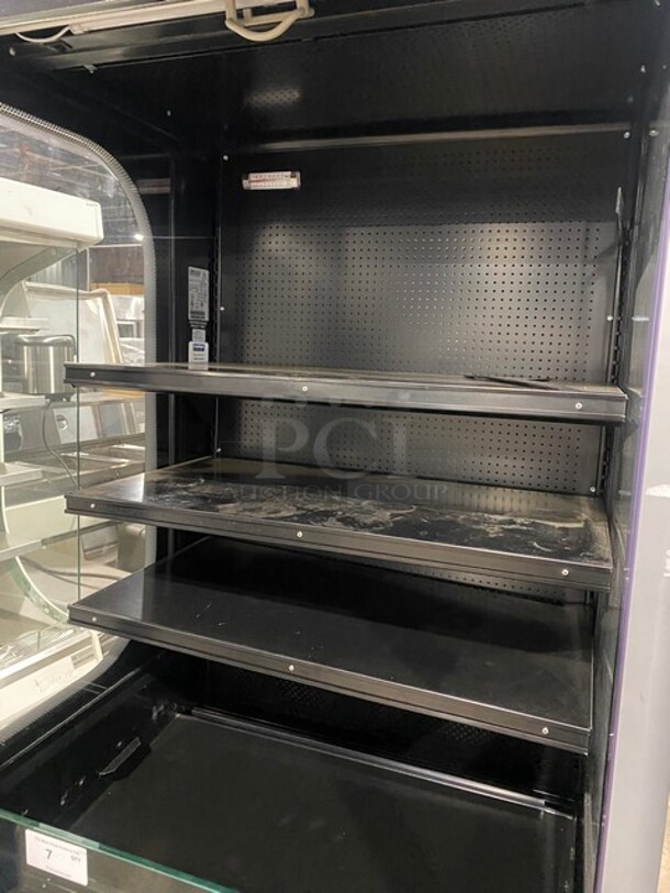 WOW! Ojeda Commercial Refrigerated Open Grab-N-Go Case Merchandiser! With Front Cover! With View Through Sides! On Casters! Working When Removed! MODEL ALPA77H SN:002484830736A 120V 1PH - Image 3 of 6
