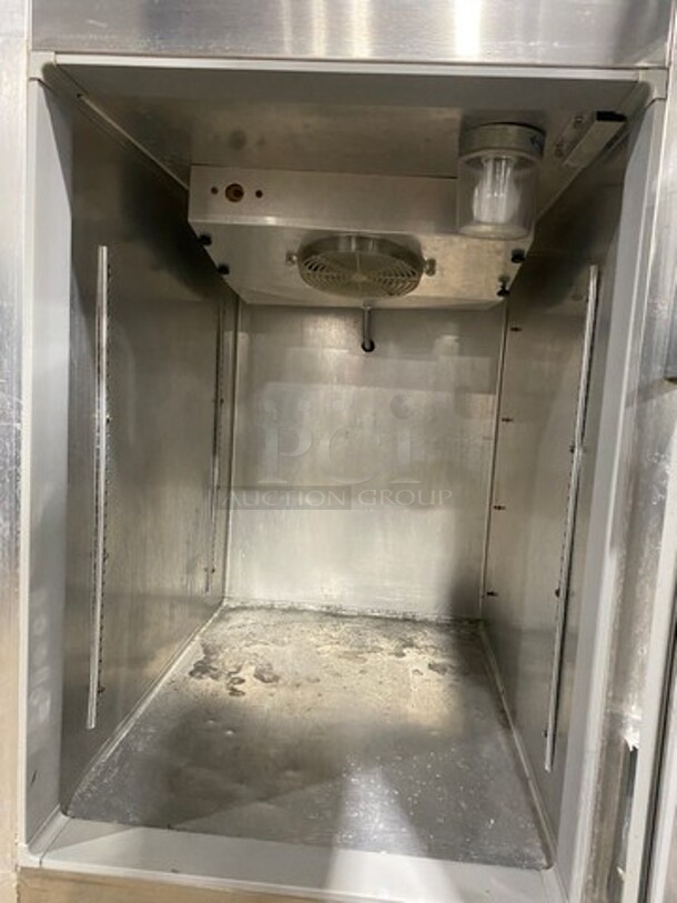 Continental Commercial Split Door Reach In Half Cooler Half Freezer Combo Unit! All Stainless Steel! On Legs! Model: 1RF SN: H9515262 115V 60HZ 1 Phase - Image 6 of 9