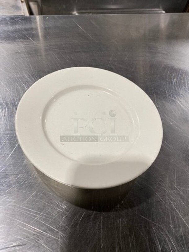 ALL ONE MONEY! DAD White Ceramic Plates! - Image 2 of 4