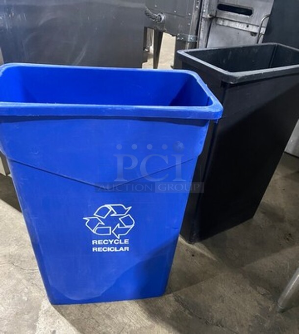 Poly Recycle/trash bin! 2x Your Bid - Image 4 of 7