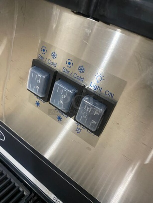 NICE! Omega Commercial Countertop 2 Flavor Slushie/ Frozen Beverage Dispenser! Model: OFS20 SN: 2FS17B100008 120V 60HZ 1 Phase - Image 6 of 10