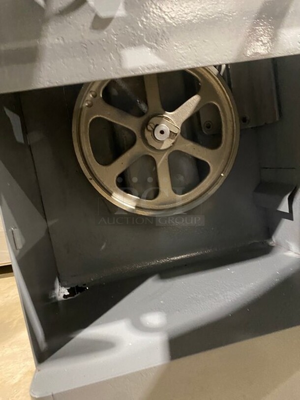 WOW! Hobart Commercial Floor Style Heavy Duty Meat Bandsaw! All Stainless Steel!  - Image 8 of 11