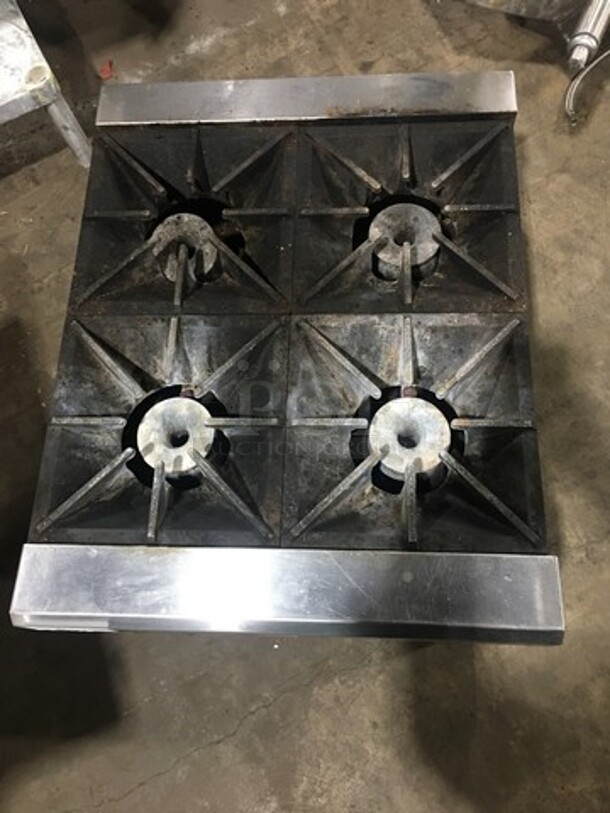 LATE MODEL! 2018 Southbend Commercial Countertop Natural Gas Powered 4 Burner Range! All Stainless Steel! On Small Legs! WORKING WHEN REMOVED! Model: HDO24 SN: 18G93411 - Image 10 of 11