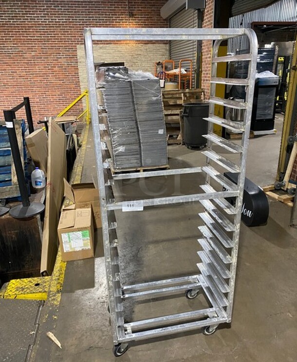 Metal Commercial Pan Transport Rack on Commercial Casters!