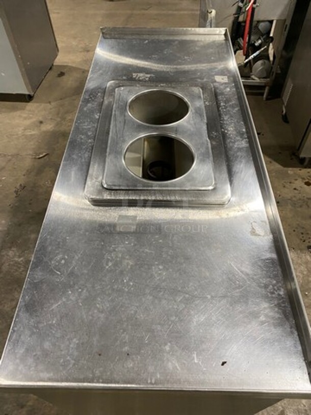 WIN Commercial Heated Food/ Soup Serving Steam Table Station! With Round Pan Adapter! With Storage Space Underneath! All Stainless Steel! On Casters! Model: WBHT100 SN: N0JA72125 208V 60HZ 1 Phase - Image 5 of 11