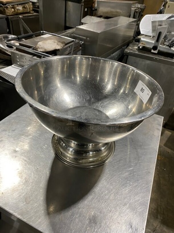 ALL ONE MONEY! Round Stainless-Steel Bowl! Good For Fruit/Chips/ Candy Or To Display! - Image 5 of 5