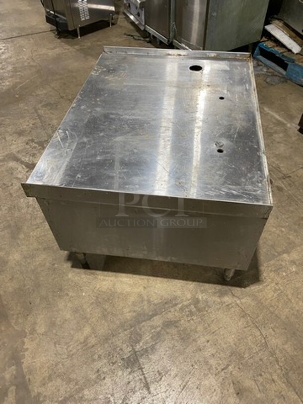 Solid Stainless-Steel Custom-Made Equipment Cabinet Stand! With Storage Cabinet! On Legs! - Image 4 of 6