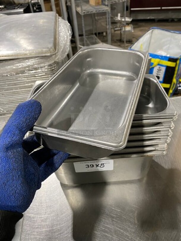 Assorted Size Commercial Steam Table/ Prep Table Food Pans! All Stainless Steel! 8x Your Bid! - Image 4 of 6
