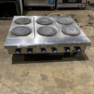 WOW! Late Model! Barely Used Imperial Electric Hotplate With 6 Burners Sealed Round Plates! Working When Removed! 208V