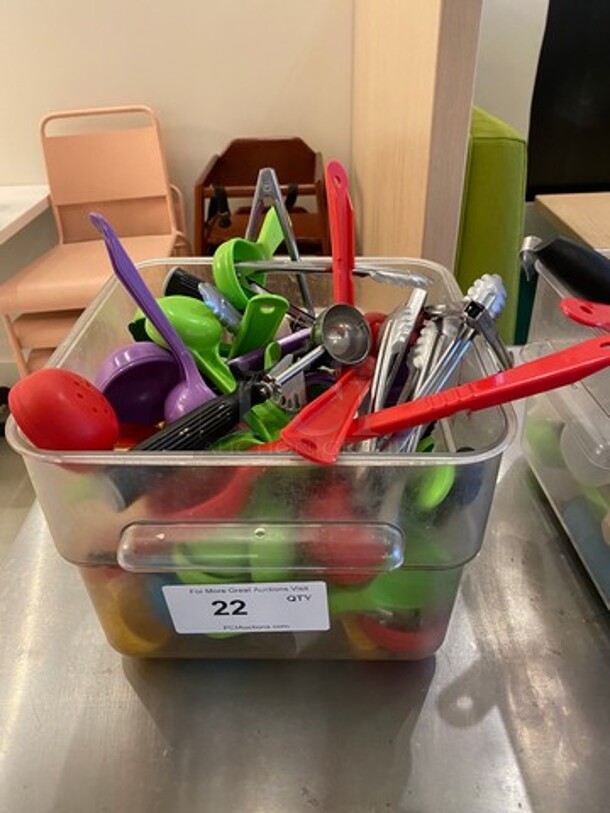 ALL ONE MONEY! MISCELLANEOUS! Includes Assorted Serving Spoons, Tongs! - Image 1 of 5