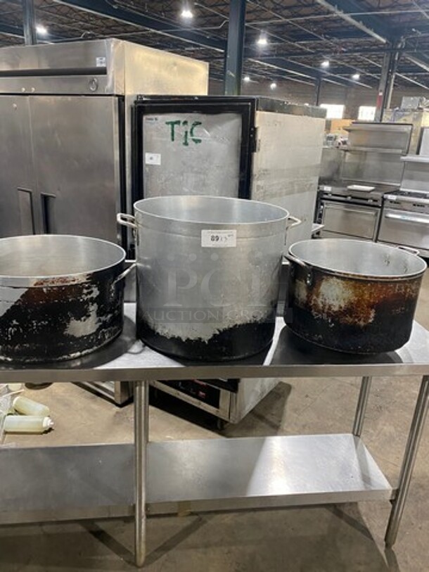 Assorted Size Metal Stock Pot! With Side Handles! 3x Your Bid!