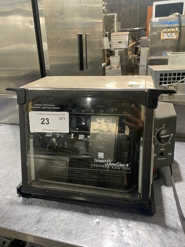 Compact Showtime Countertop Rotisserie/BBQ Oven! With View Through Door! Model: SHOWTIME SN: STPOR7154273