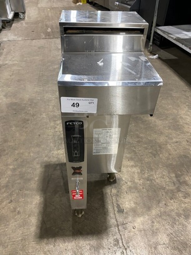 Fetco Commercial Countertop Coffee Brewing Machine! All Stainless Steel! On Legs! Model: CBS2041E - Image 1 of 8