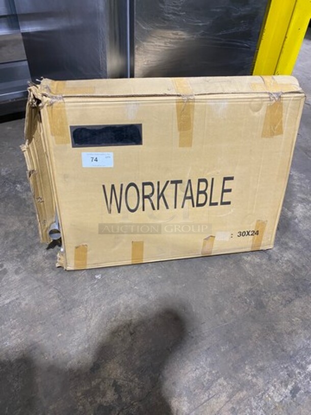 BRAND NEW! IN THE BOX! Solid Stainless Steel Work Top/ Prep Table! With Legs! ASSEMBLY NEEDED! - Image 3 of 3