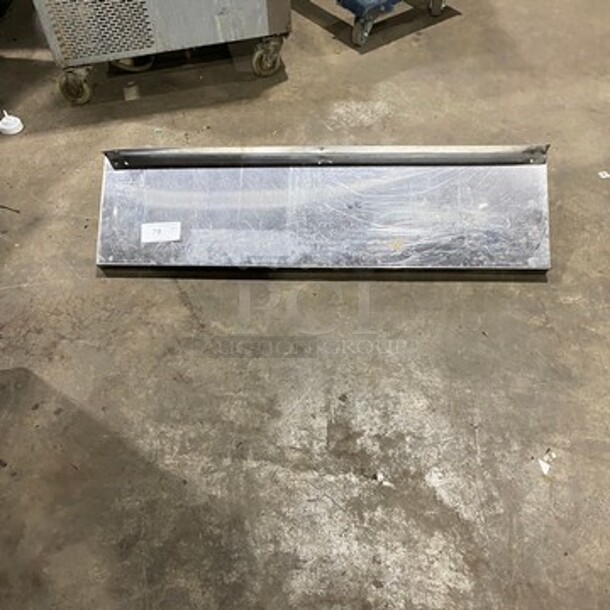 Commercial Solid Stainless Steel Wall Mount Shelf! - Image 1 of 4