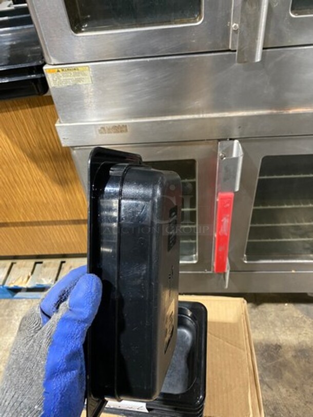 Cambro Black Poly 1/4x2.5" Food Containers! 6x Your Bid! - Image 7 of 8