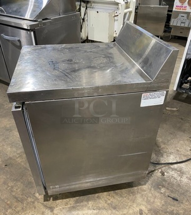 SWEET! Continental Commercial Single Door Lowboy/Worktop Freezer! With Back Splash! All Stainless Steel! Model: SWF27BS SN: 15850728 115V 60HZ 1 Phase - Image 3 of 8