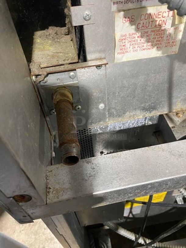 Blodgett Dual Flow Bakery Depth Commercial Natural Gas Powered Double Deck Convection Oven! With View Through Doors! Metal Oven Racks! All Stainless Steel! On Casters! Working When Removed! 2x Your Bid Makes One Unit! - Image 10 of 12