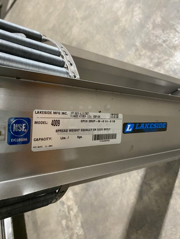 NICE! Lakeside Stainless Steel Plate Lowerator Dispenser! Model: 4009! - Image 4 of 4