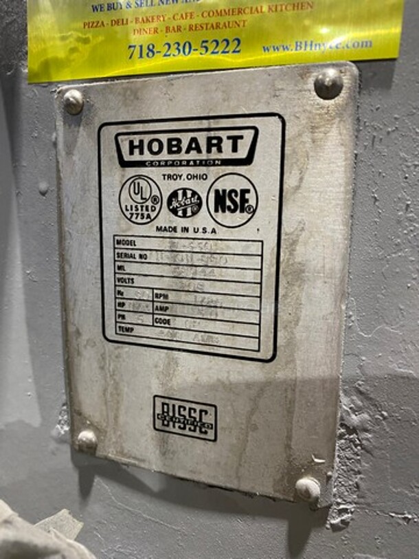 WOW! Hobart Commercial 30QT Planetary Mixer! With Mixing Bowl! With Paddle, Hook And Whisk Attachments! Model: D330 SN: 111011880 208V 60HZ 3 Phase - Image 5 of 11