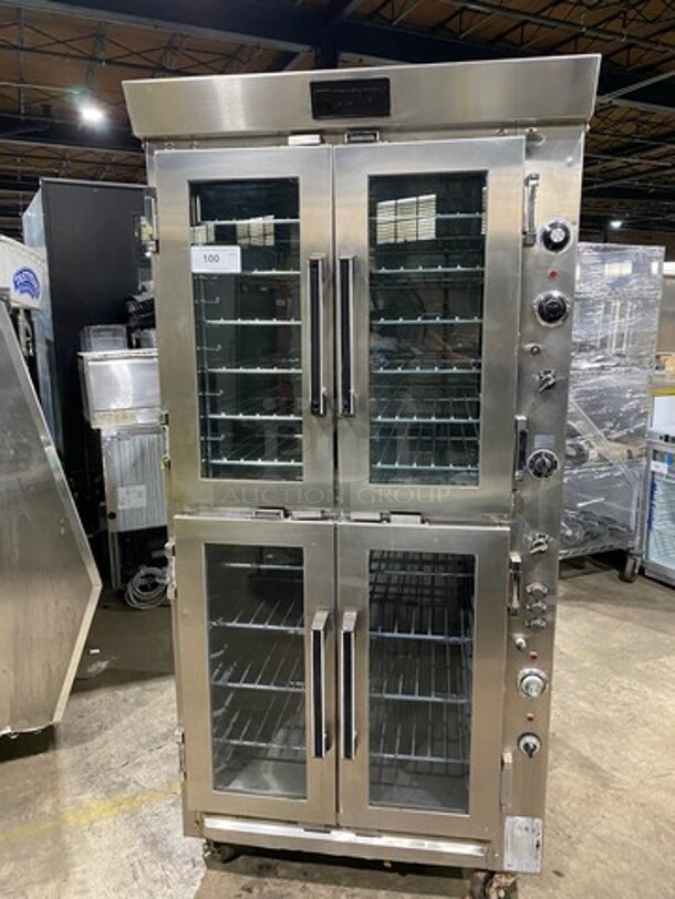 BEAUTIFUL! Doyon Baking Equipment Commercial Electric Powered Convection/Proofer Oven! With Steam Injection! With View Through Doors! With Metal Oven Racks! All Stainless Steel! On Casters!