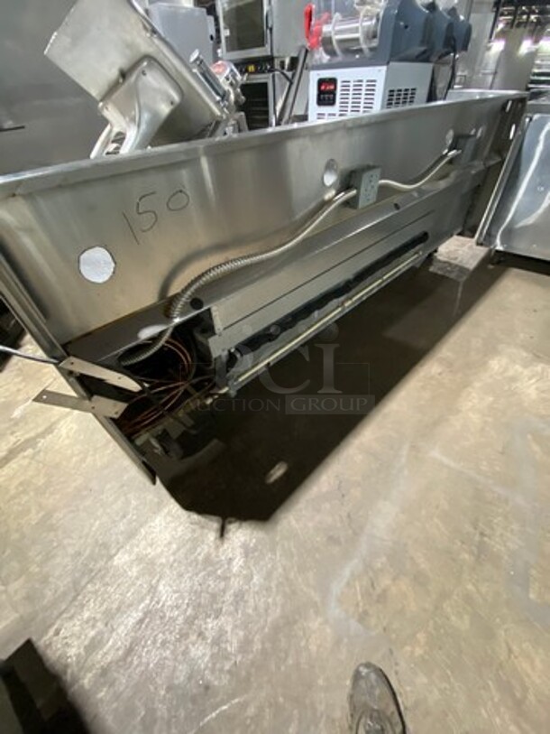 Delfield Commercial Refrigerated Chef Base! With Raised Back And Side Splashes! With 6 Drawer Storage Space! All Stainless Steel! On Casters! - Image 4 of 7