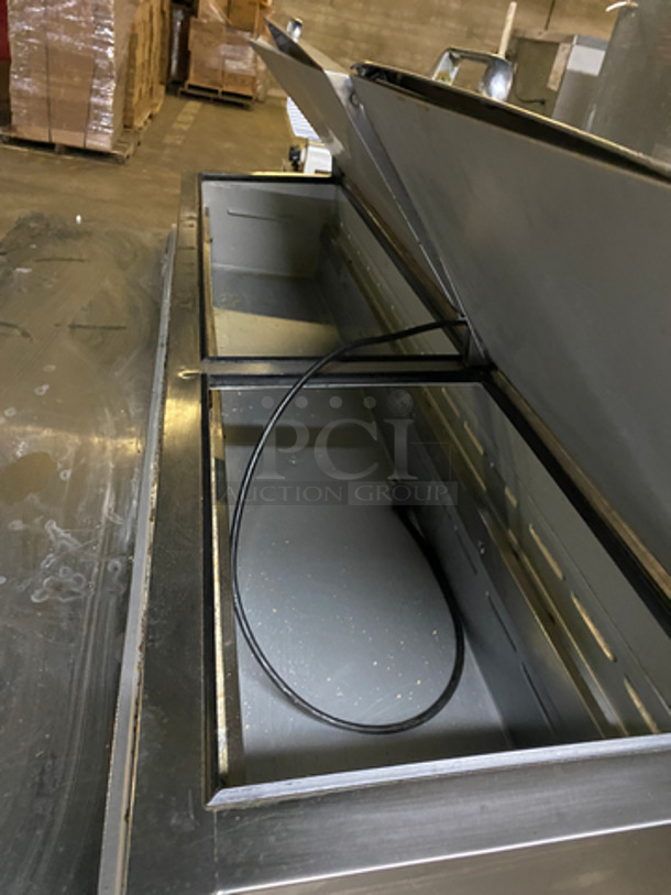 Beverage Air Commercial Refrigerated Pizza Prep Table! With 2 Door Storage Space! All Stainless Steel! Model: DP67 SN: 11803910 115V 60HZ 1 Phase - Image 8 of 10