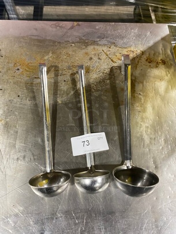 ALL ONE MONEY! Assorted Size Ladles! With Hook! Stainless Steel!