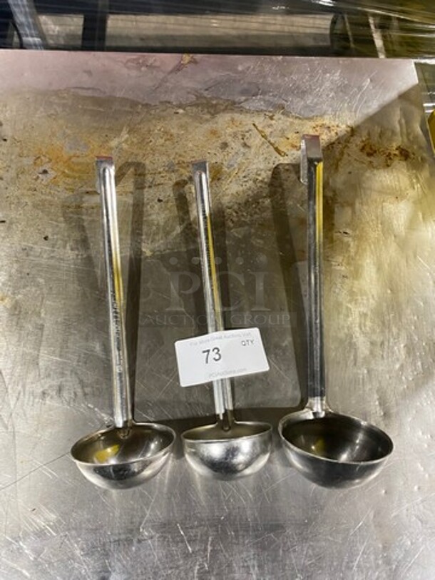 ALL ONE MONEY! Assorted Size Ladles! With Hook! Stainless Steel! - Image 1 of 4