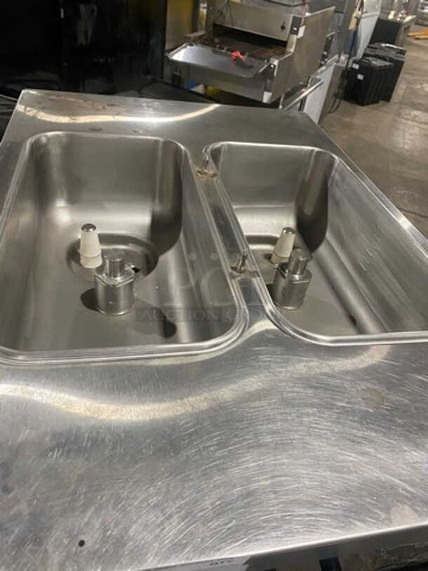 WOW!  LATE MODEL 2013! Taylor Crown AIR COOLED Commercial 3 Handle Soft Serve Ice Cream Machine! All Stainless Steel! On Casters! Model: C713-33 SN: M3108009 208/230V 60HZ 3 Phase - Image 8 of 11