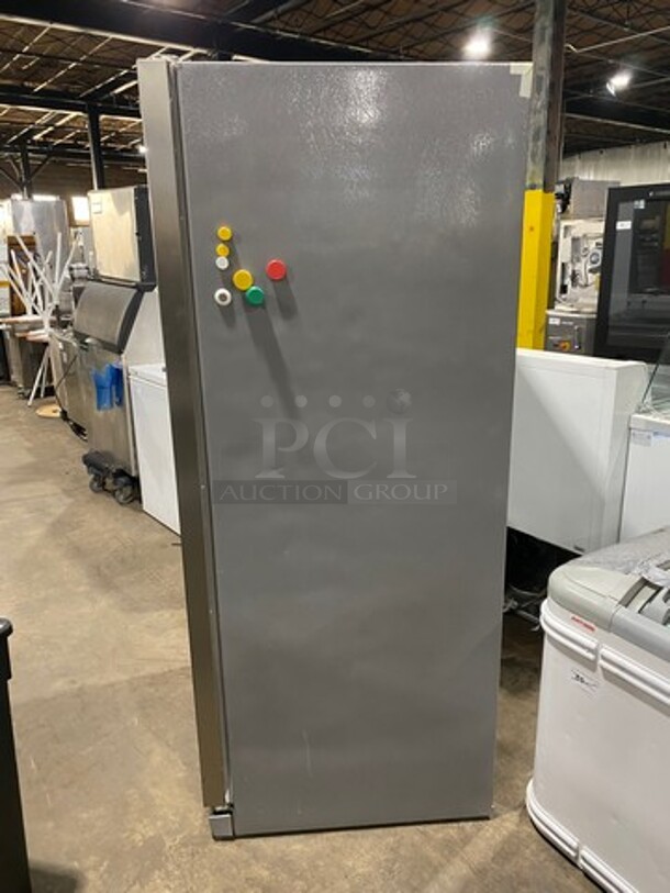 Frigidaire Single Door Reach In Refrigerator! With Poly Shelves! Stainless Steel Body! WORKING WHEN REMOVED! Model: FGVU21F8QFB SN: WB60655805 115V - Image 2 of 9