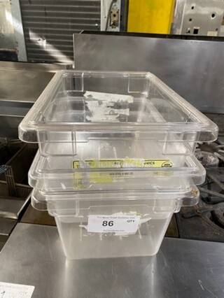 ALL ONE MONEY! Cambro Clear Poly Food Containers!