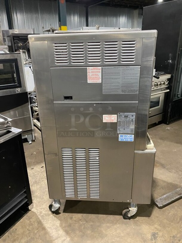 Taylor Commercial Floor Style 2 Flavor Frosty/Coolatta/Slushy Making Machine! With Milkshake Mixing Attachment! All Stainless Steel! Model 342D27 SN: K6018647 208-230V 1PH - Image 2 of 9