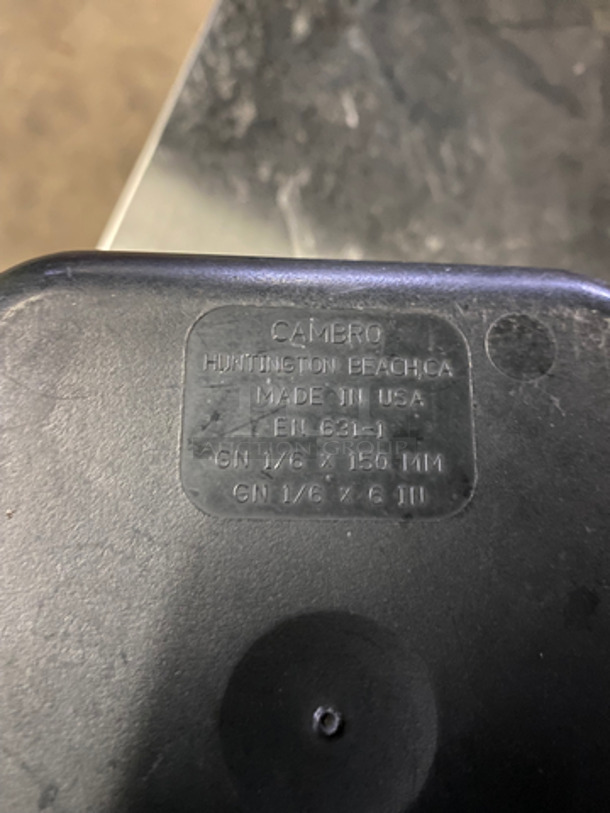 Cambro Black Poly Food Pans! 12x Your Bid! - Image 5 of 5