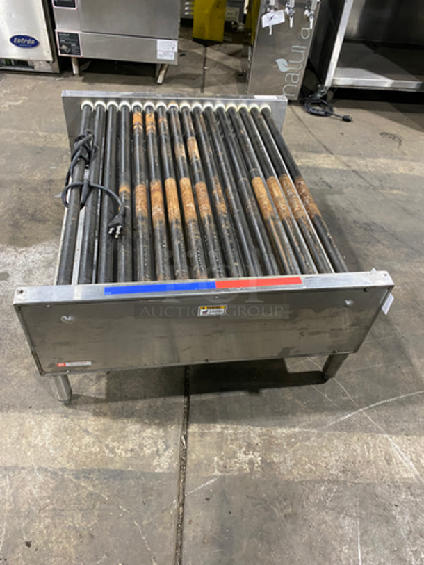 APW Wyott Commercial Countertop Hot Dog Roller Grill! All Stainless Steel! On Legs! Model: HRS755T SN: 8179618040844 208/240V 60HZ 1 Phase - Image 4 of 9