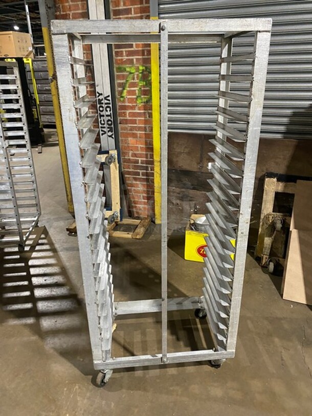 Metal Commercial Pan Transport Rack on Commercial Casters! - Image 3 of 5