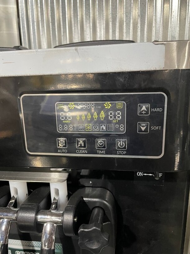 Vevor All Stainless Steel 3 Handle Electric Countertop Ice Cream Machine! MODEL YKF826T 110V - Image 6 of 11