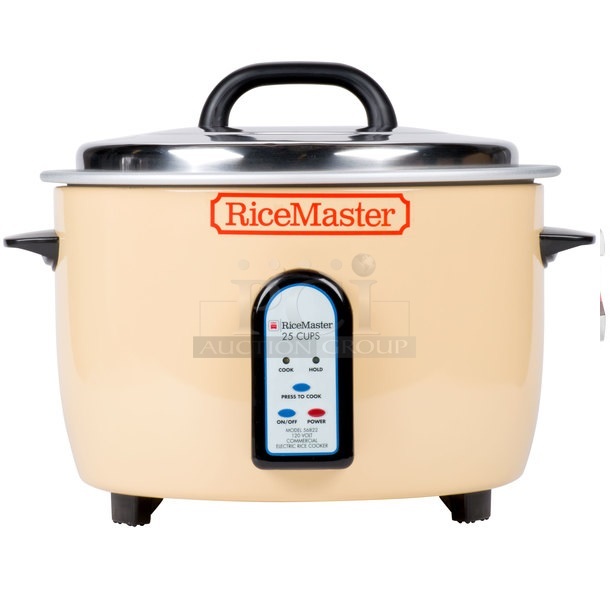 BRAND NEW SCRATCH AND DENT! RiceMaster Town 56822 50 Cup (25 Cup Raw) Electric Rice Cooker / Warmer. 120 Volts, 1 Phase. Tested and Working!