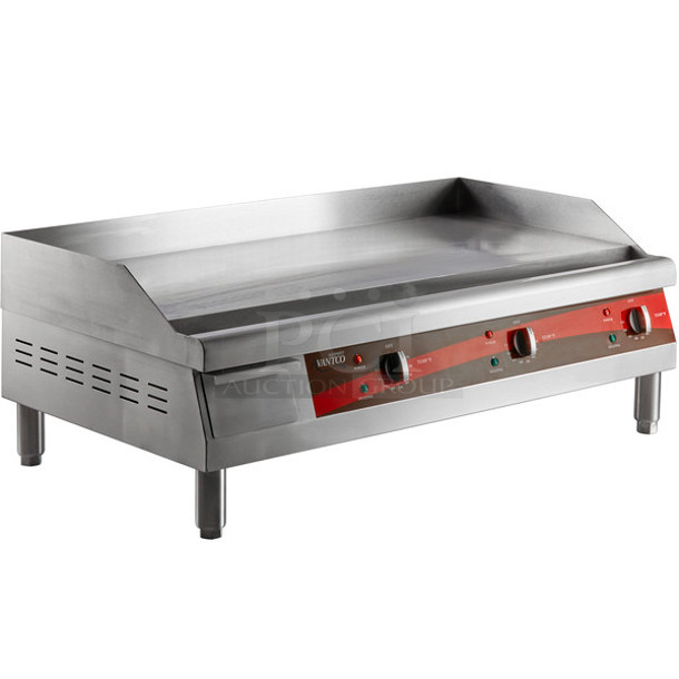 BRAND NEW SCRATCH AND DENT! Avantco 177EG36N Stainless Steel Commercial Countertop Electric Powered Flat Top Griddle.  
